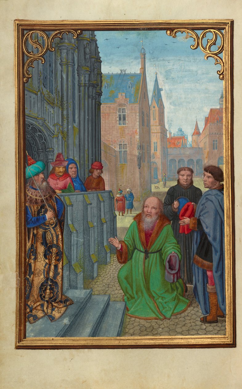 José de Arimateia perante Pilatos de Simon Bening