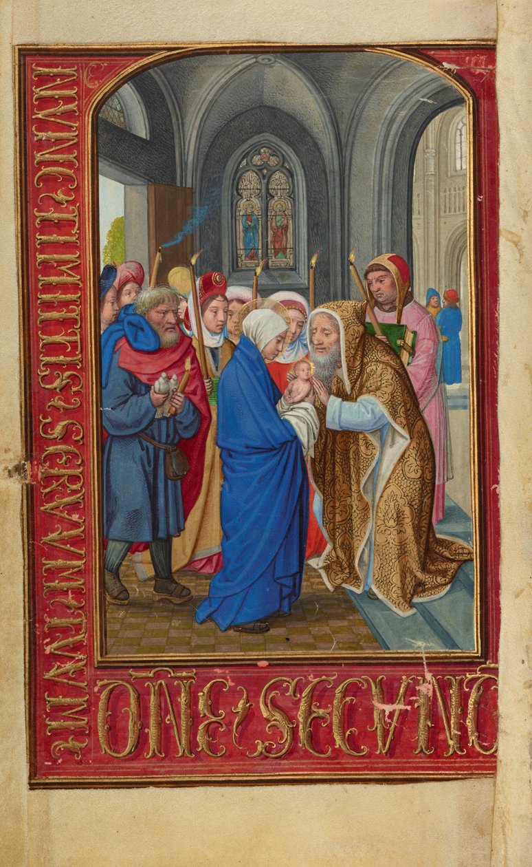 A apresentação no Templo de Simon Bening