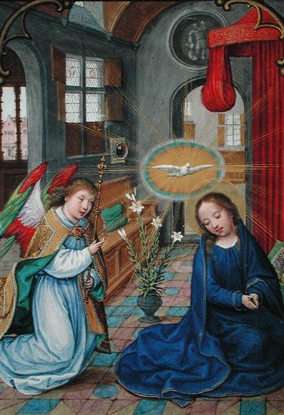 W.99 fol.16r A Anunciação da Virgem Maria, do 