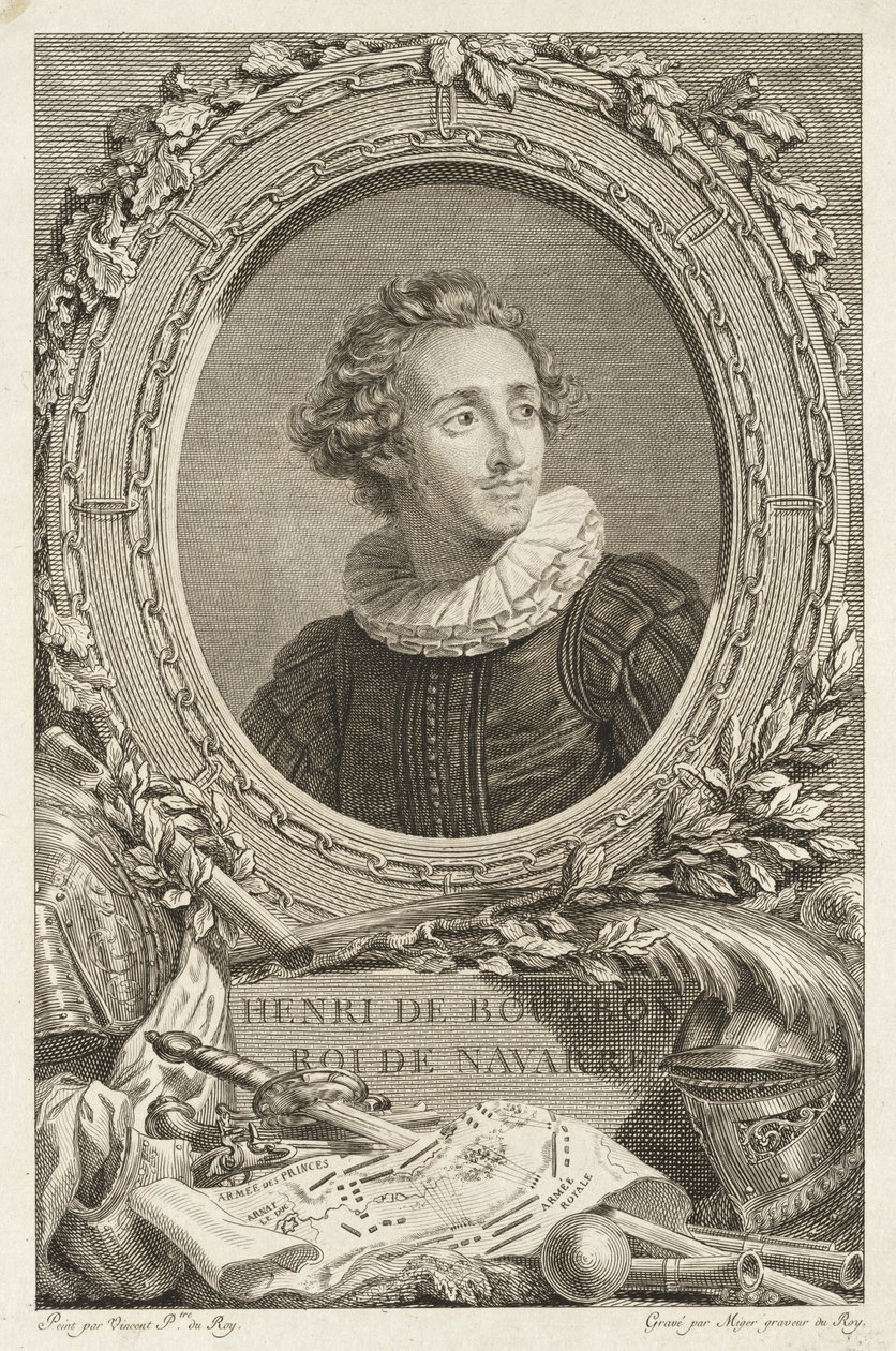 Henri de Bourbon, Real de Navarra de Simon Charles Miger after François André Vincent