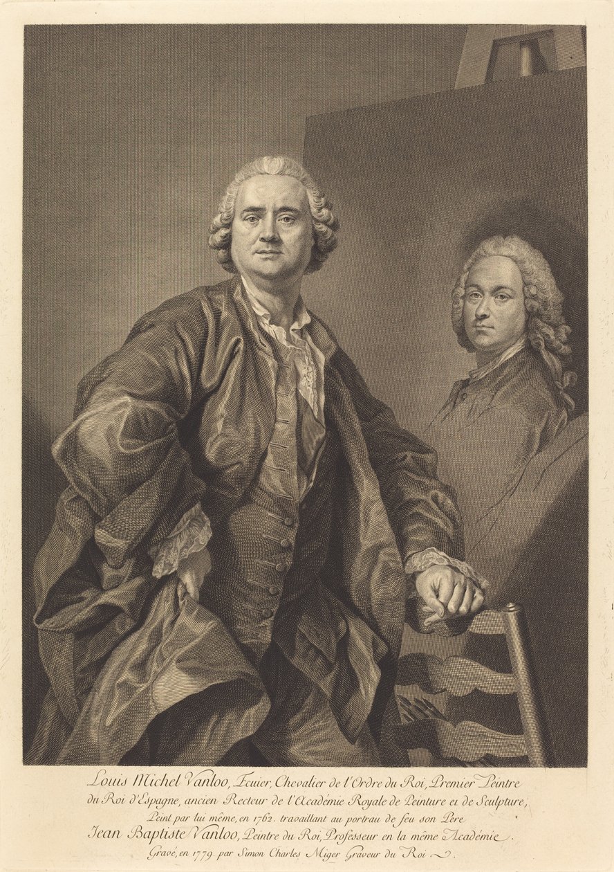 Louis Michel Vanloo de Simon Charles Miger after Louis Michel Van Loo