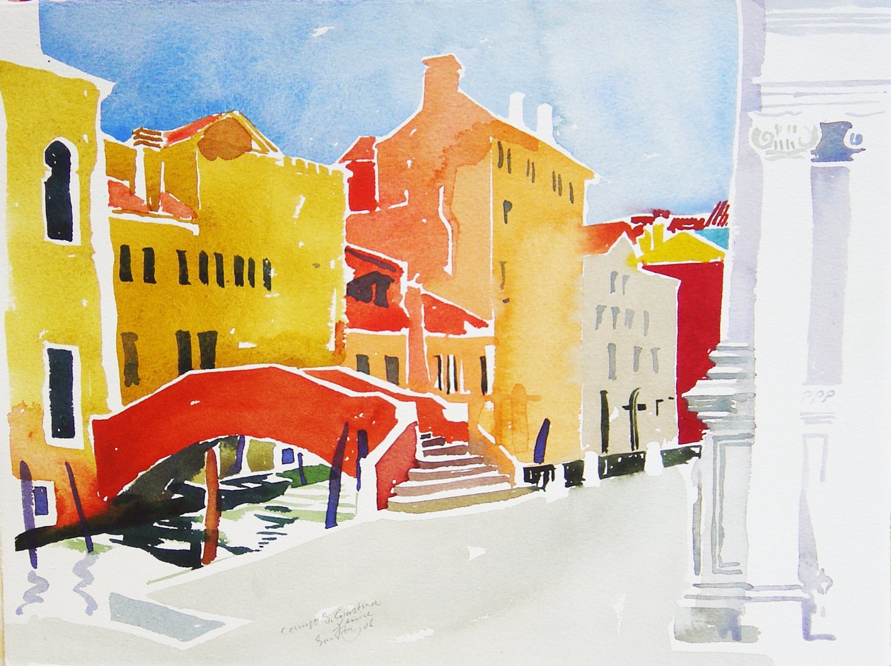 Campo S Guistina, 2006 (aguarela) de Simon Fletcher