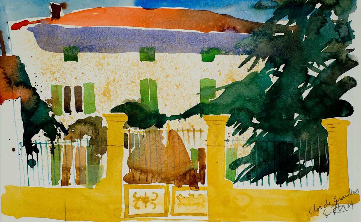 Clos de Gravillas, 2004 (aguarela) de Simon Fletcher