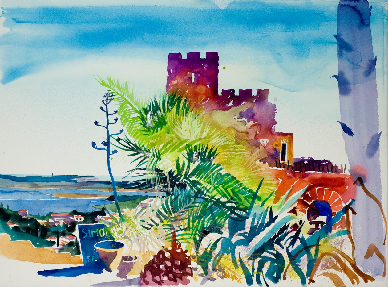 Fitou, 2011 (aguarela) de Simon Fletcher