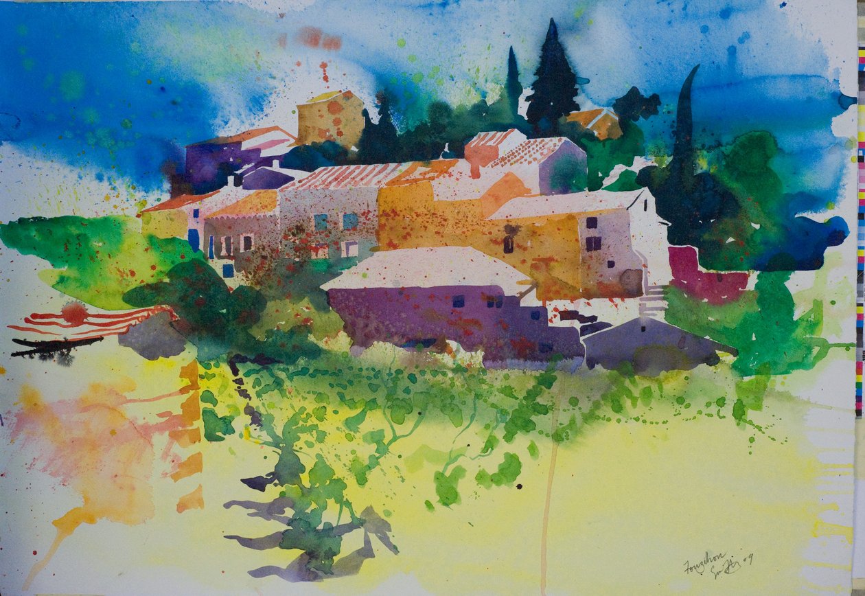 Fouzilhon, 2009 (aguarela) de Simon Fletcher