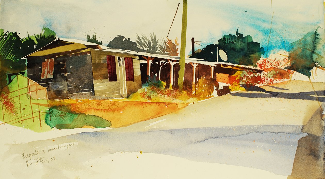 Fregate 2, Martinica 2002 (aguarela) de Simon Fletcher