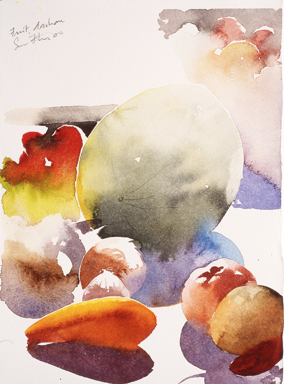 Frutos, Aschau, 2000 (aguarela) de Simon Fletcher