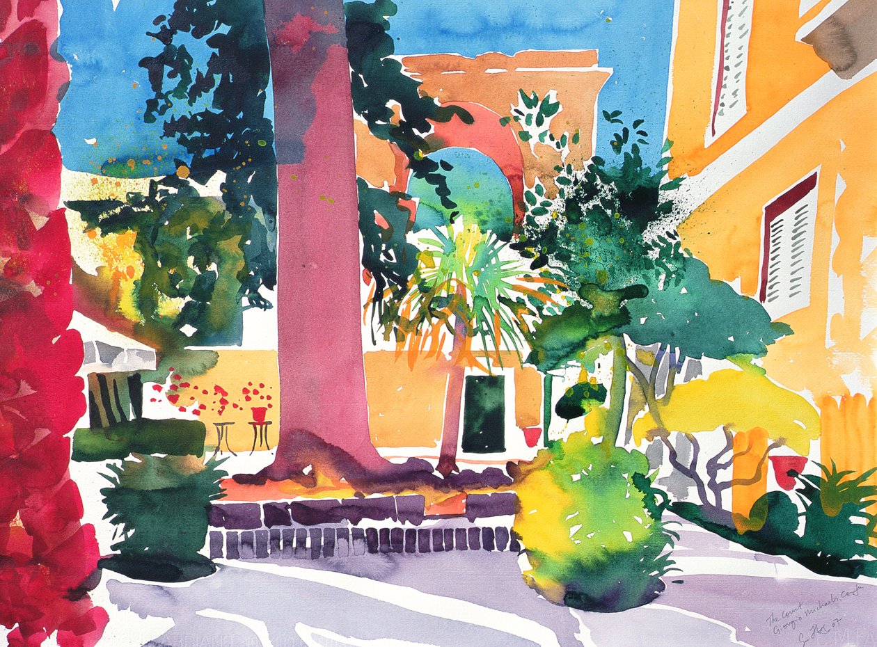Georgio Michaelis, Corfu, 2005 (aguarela) de Simon Fletcher