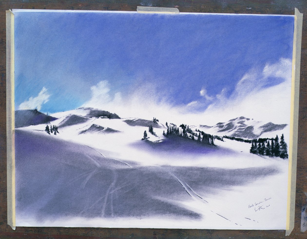 Haute-Savoie, fevereiro, 2006 (técnica mista) de Simon Fletcher