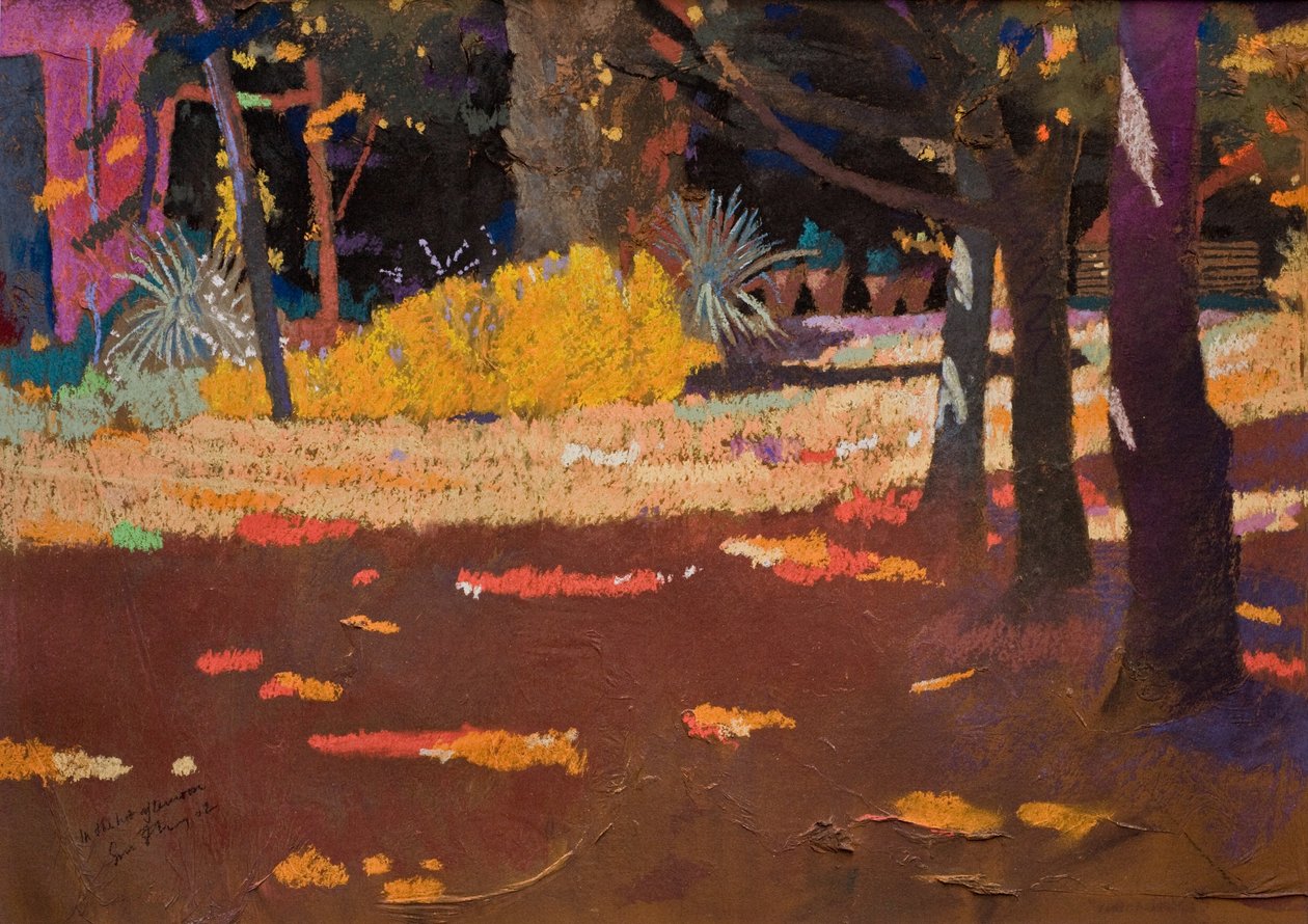 Na Tarde Quente (pastel sobre papel) de Simon Fletcher