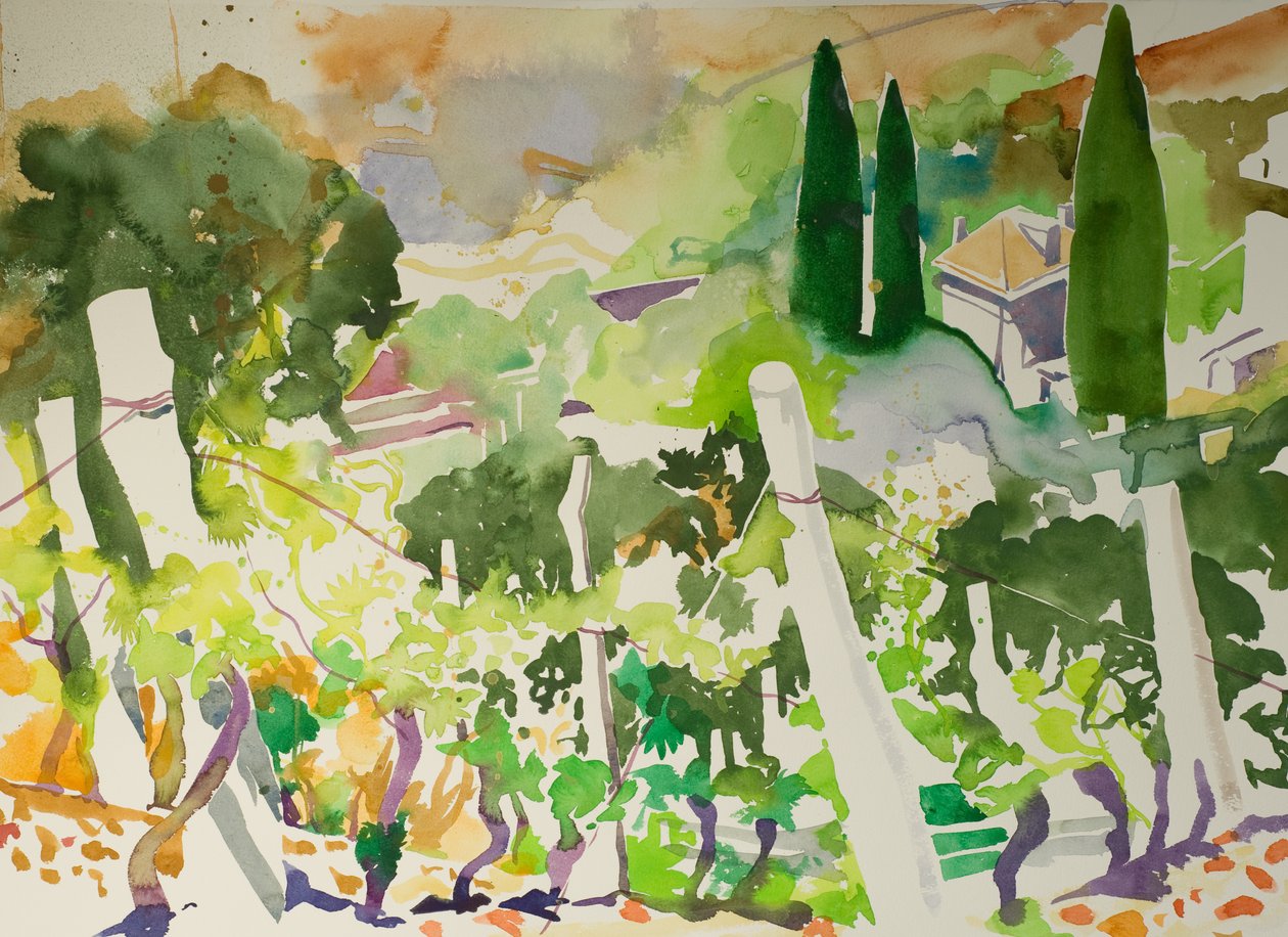 La Billiere (aguarela sobre papel) de Simon Fletcher