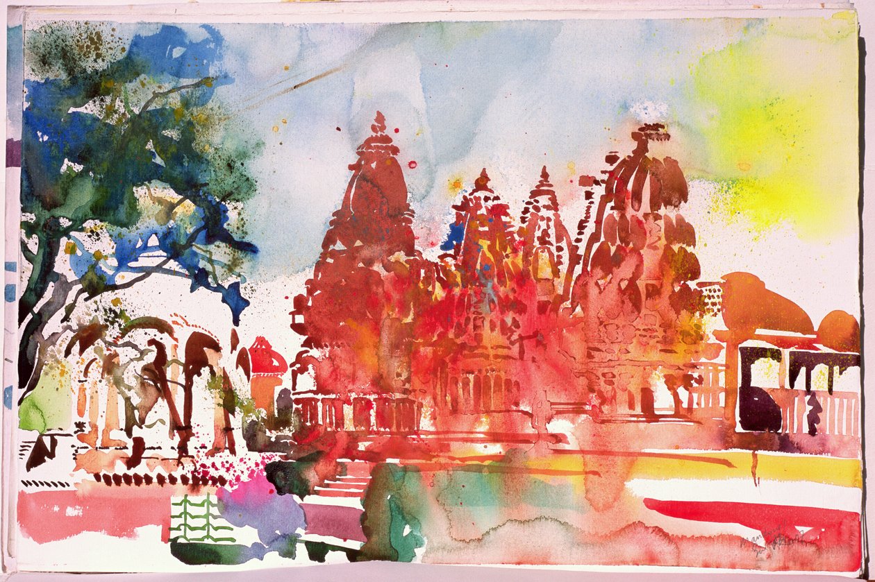 Mandore I, 2007 (aguarela sobre papel) de Simon Fletcher