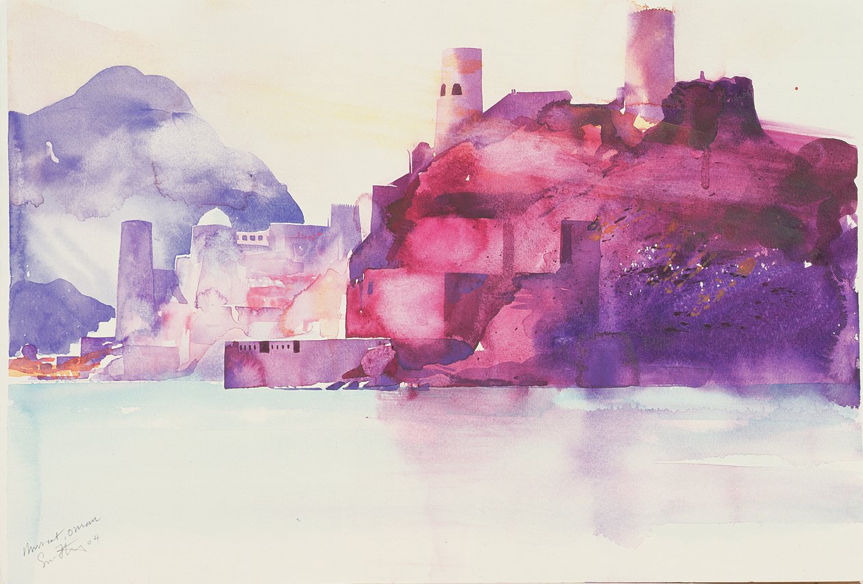 Mascate, Omã, 2004 (aguarela) de Simon Fletcher