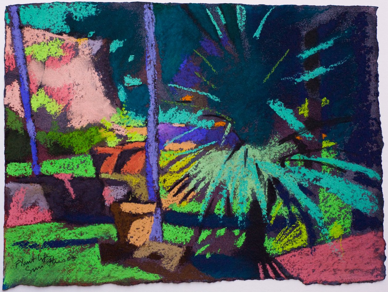 Vida vegetal II (pastel sobre papel) de Simon Fletcher