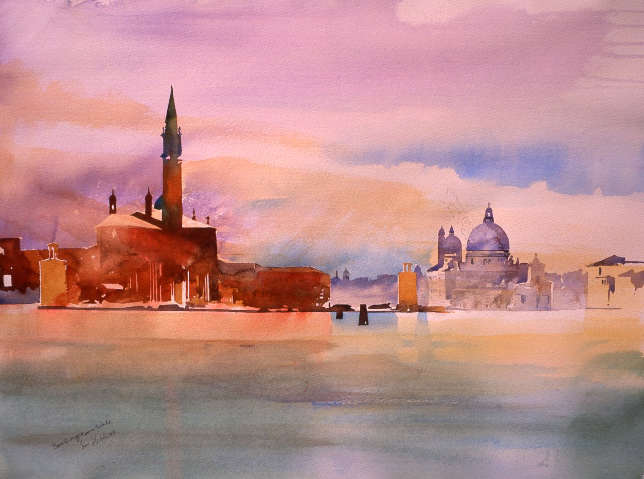 San Giorgio e Salute, 2006 (aguarela sobre papel) de Simon Fletcher