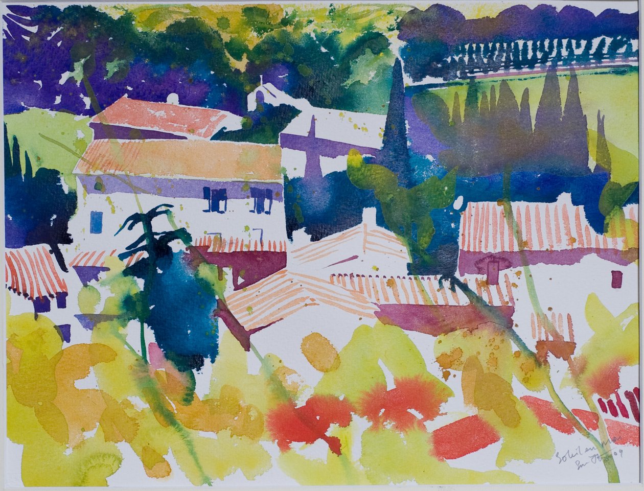 Sol de maio, 2009 (aguarela) de Simon Fletcher