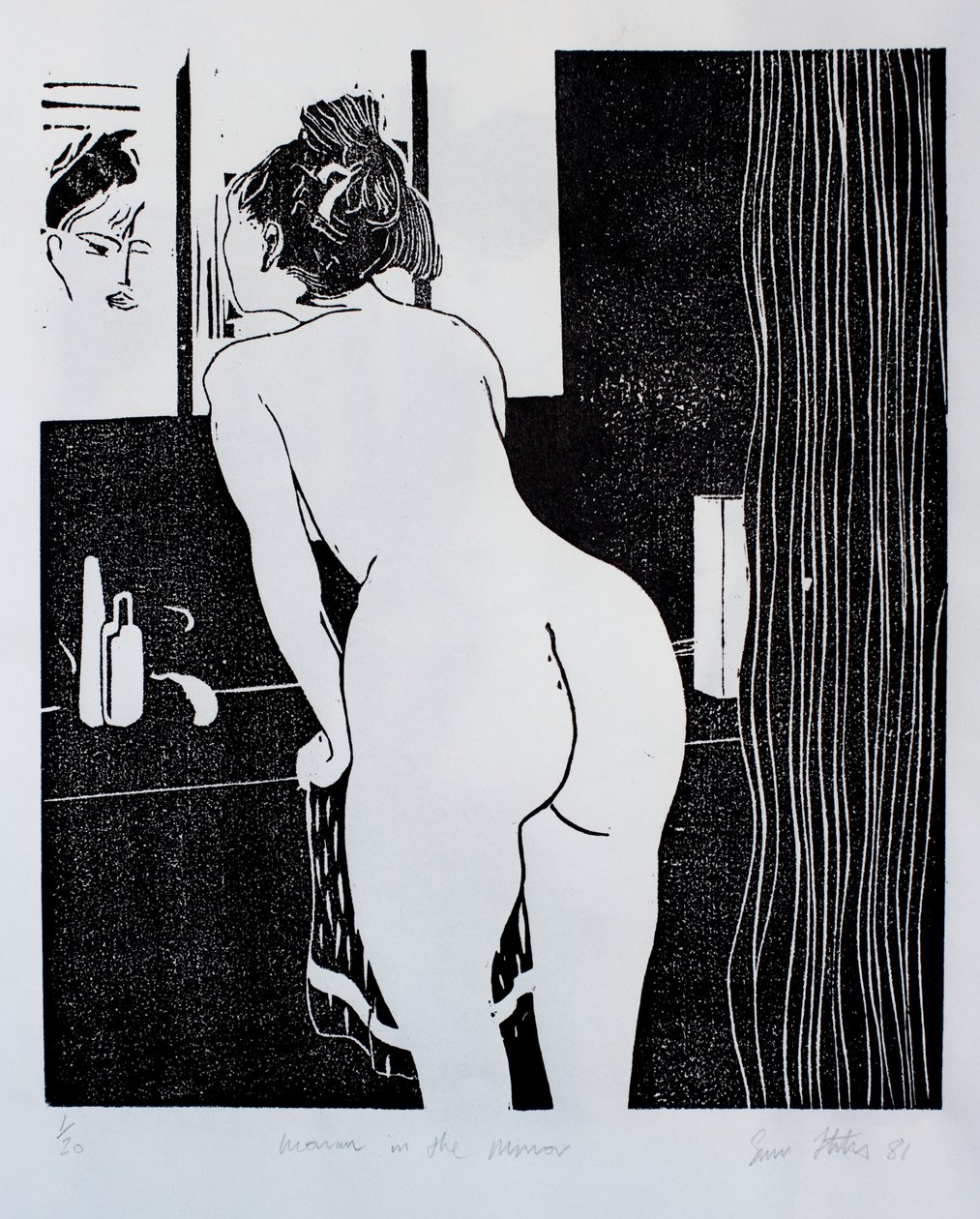 Mulher ao espelho de Simon Fletcher