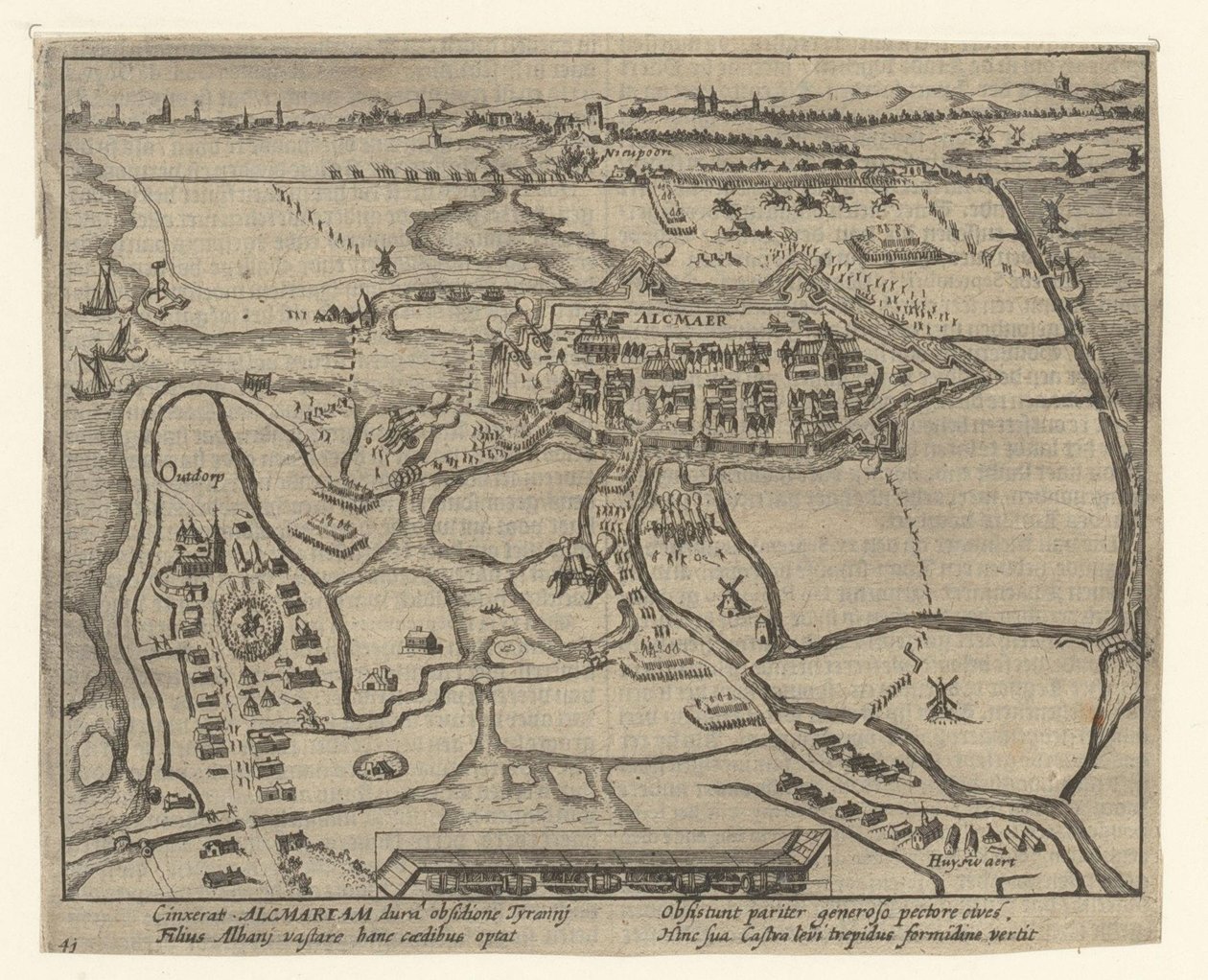 Cerco de Alkmaar, 1573 de Simon Frisius
