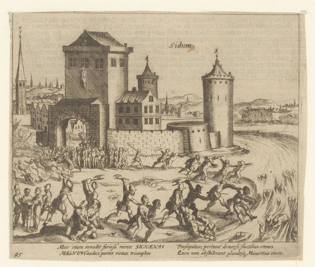 A Punição de Zichem, 1578 de Simon Frisius