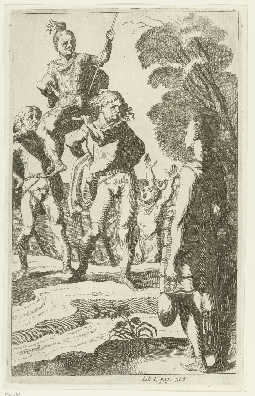 Brinio erguido num escudo de Simon Frisius