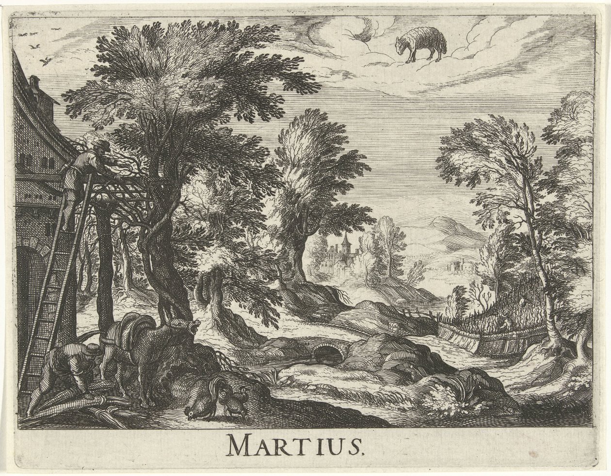 Março
Martius (título sobre o objecto)
Doze meses (título da série) de Simon Frisius