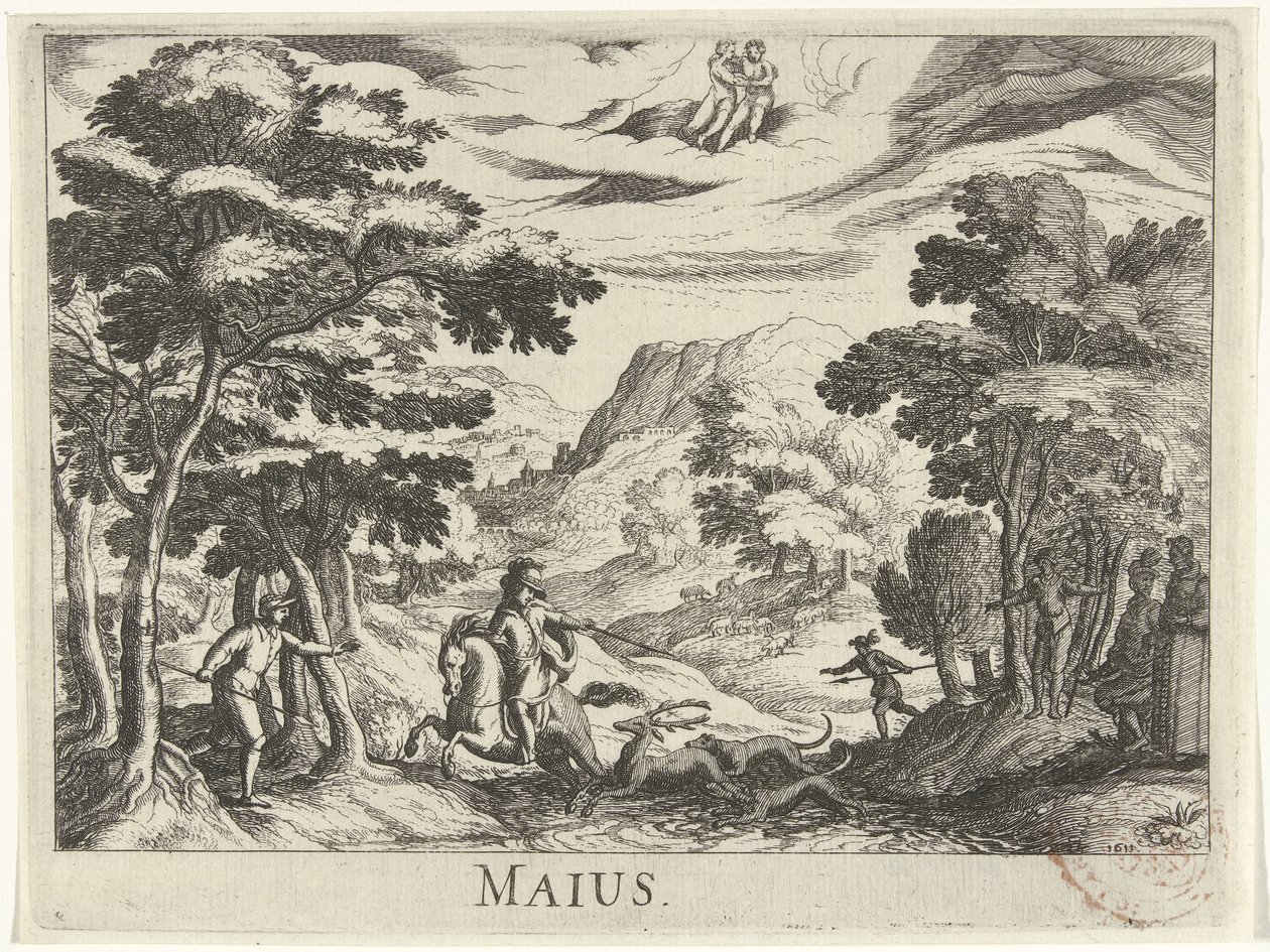 Poderia Maius (título no objeto) Doze meses (título da série) de Simon Frisius