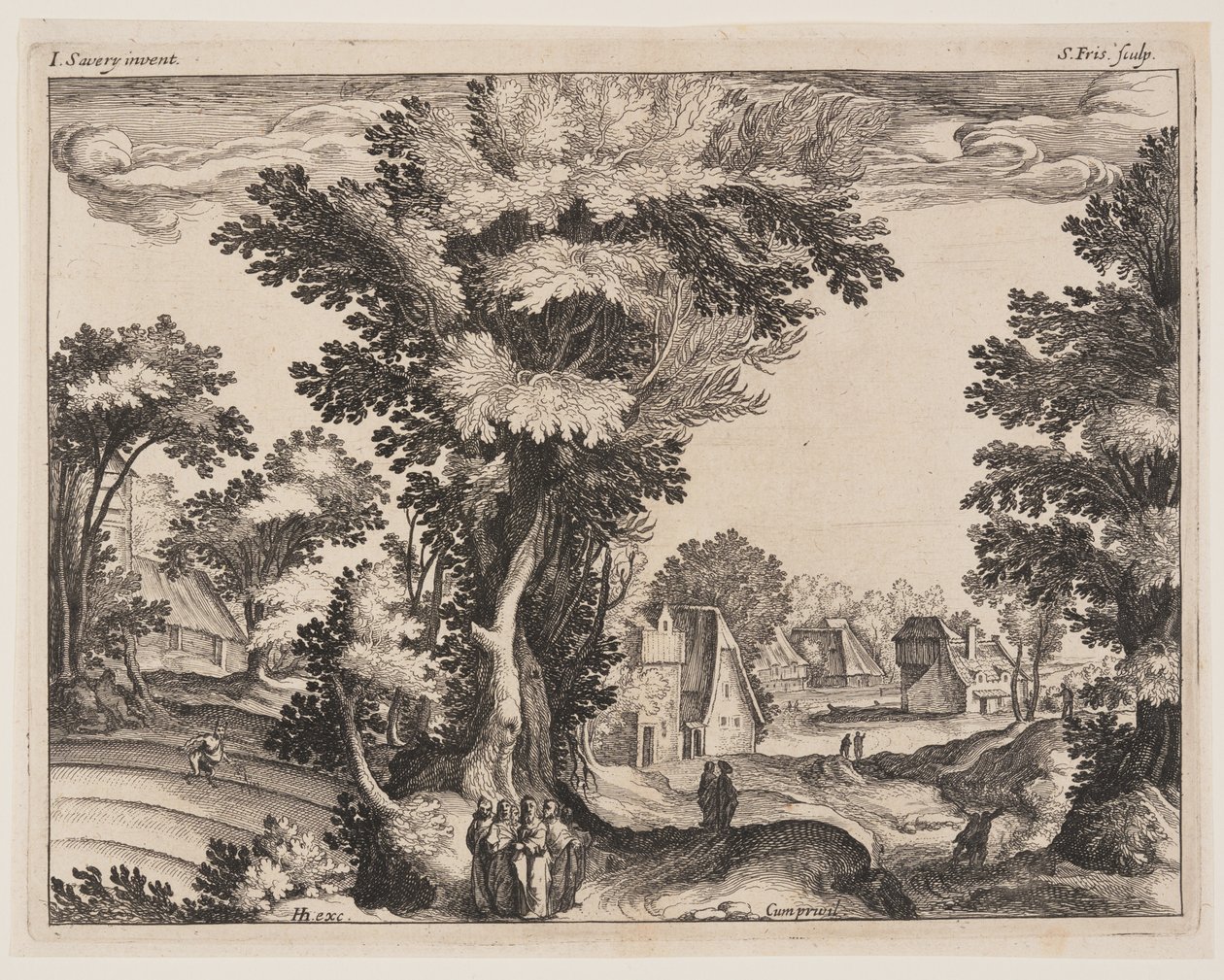 Parábola do Semeador, de Paisagens com cenas da vida de Cristo de Simon Frisius