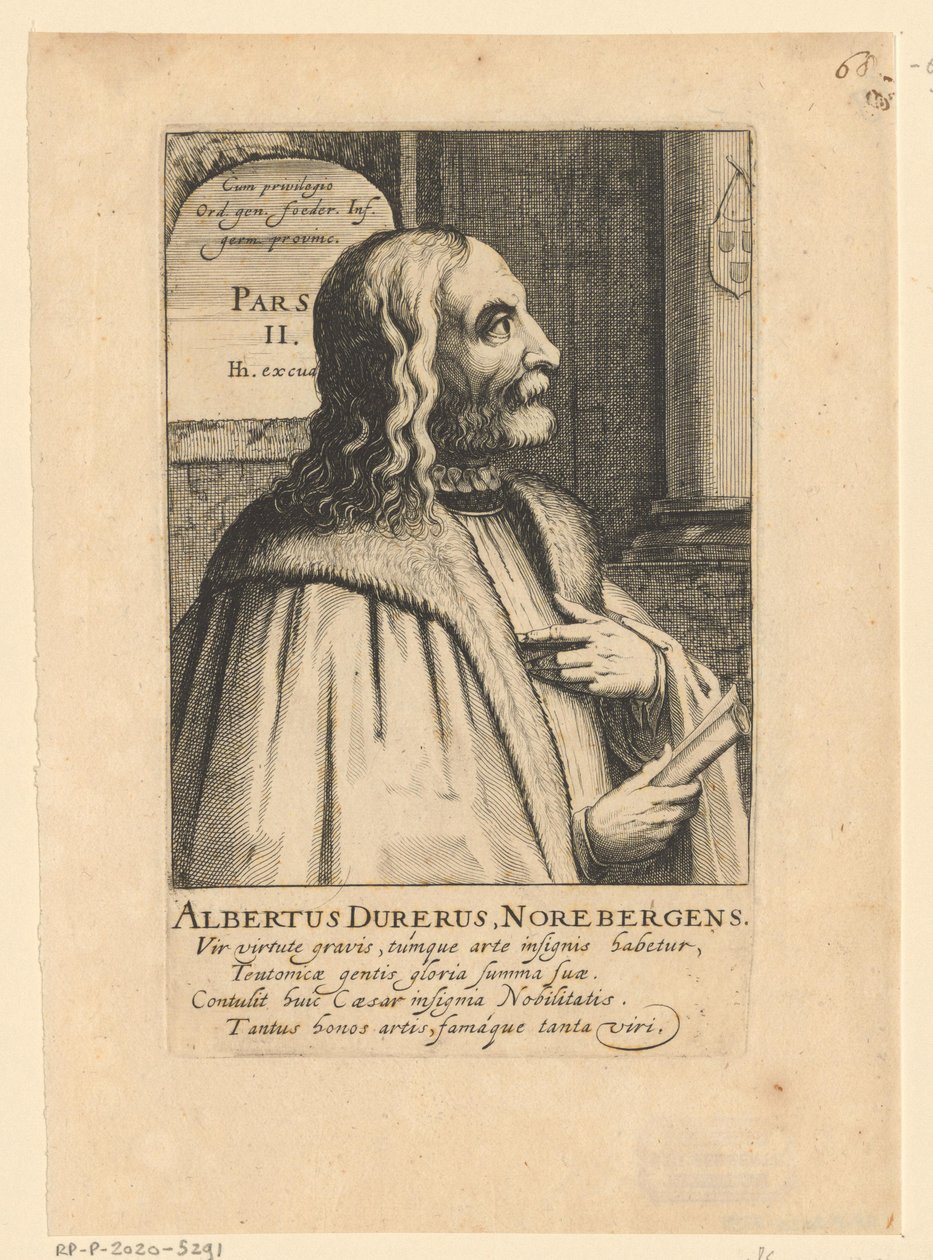 Retrato de Albrecht Dürer de Simon Frisius
