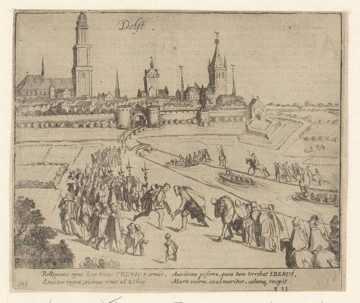 Truchsess é recebido em Delft, 1584 de Simon Frisius