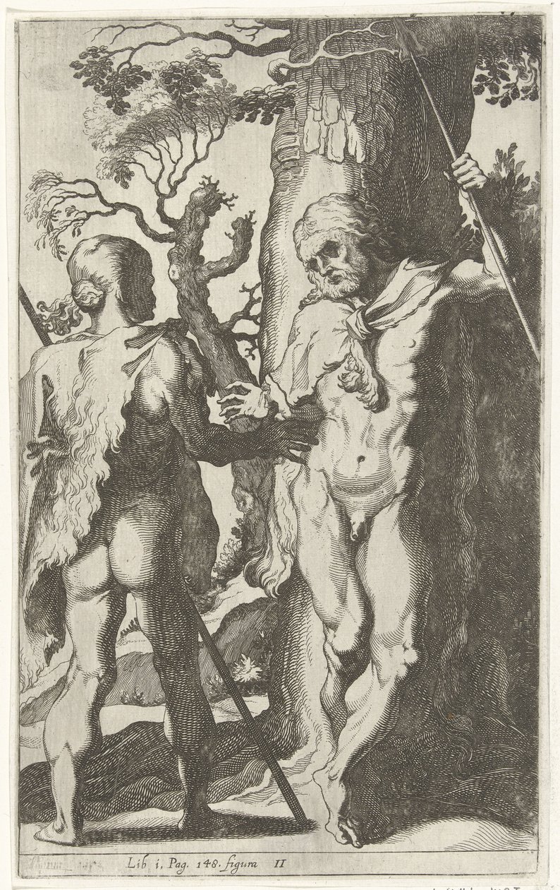 Dois homens germânicos de Simon Frisius
