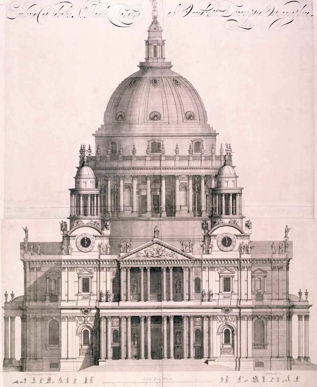 Catedral de São Paulo, Londres, 1702 de Simon Gribelin