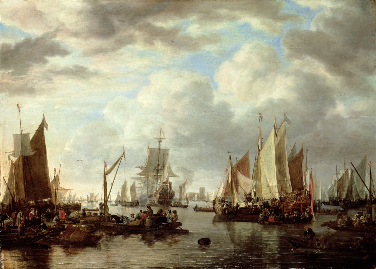 Envio antes de Dordrecht, 1651 de Simon de Vlieger
