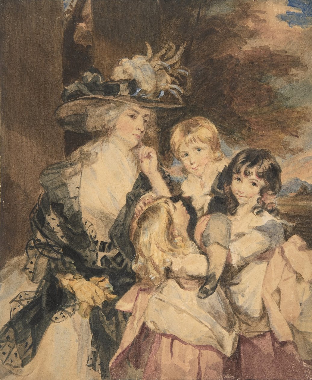Lady Smith e seus filhos, 1800-1872. de Simon Jacques Rochard
