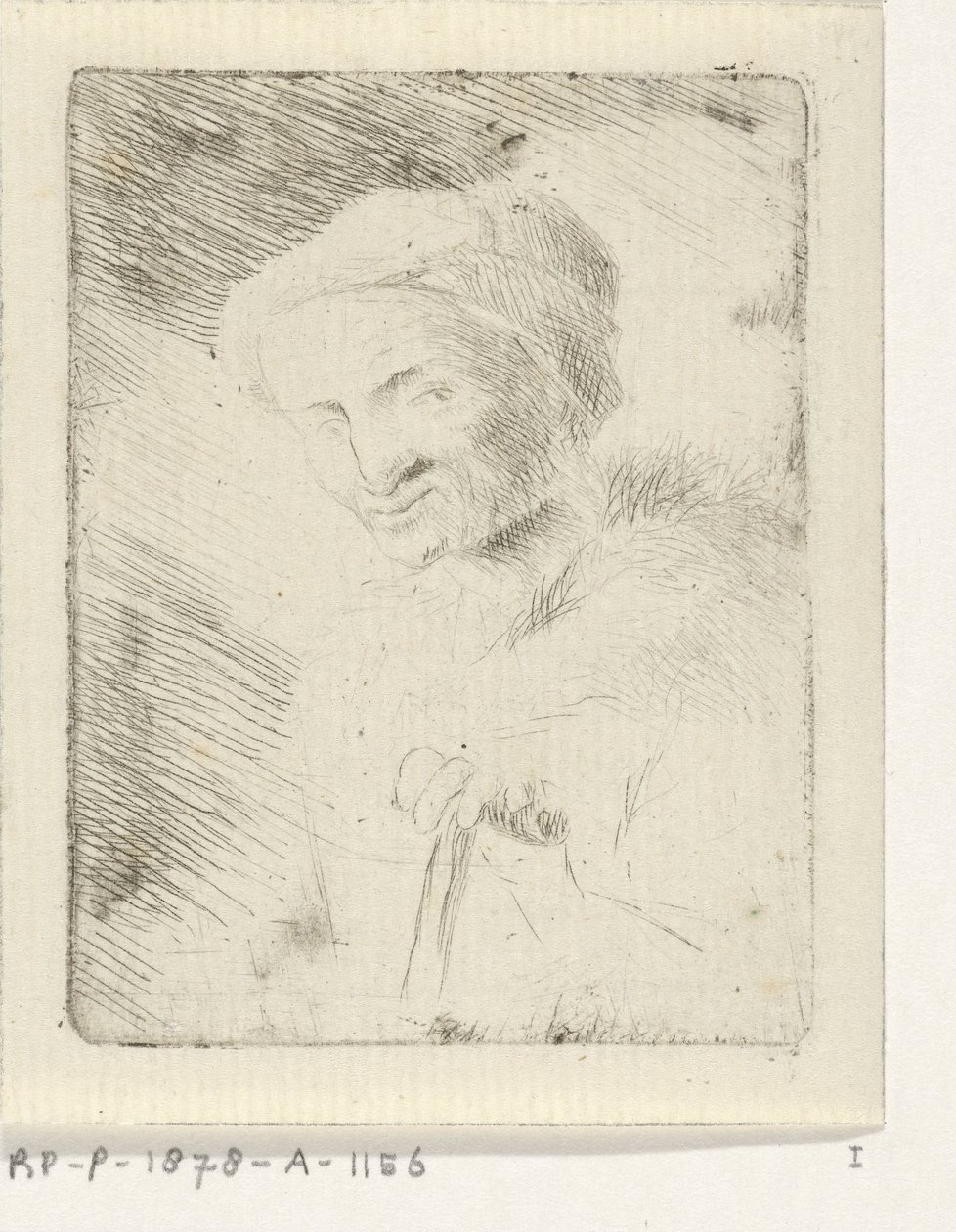 Retrato de uma mulher idosa desconhecida de Simon Klapmuts