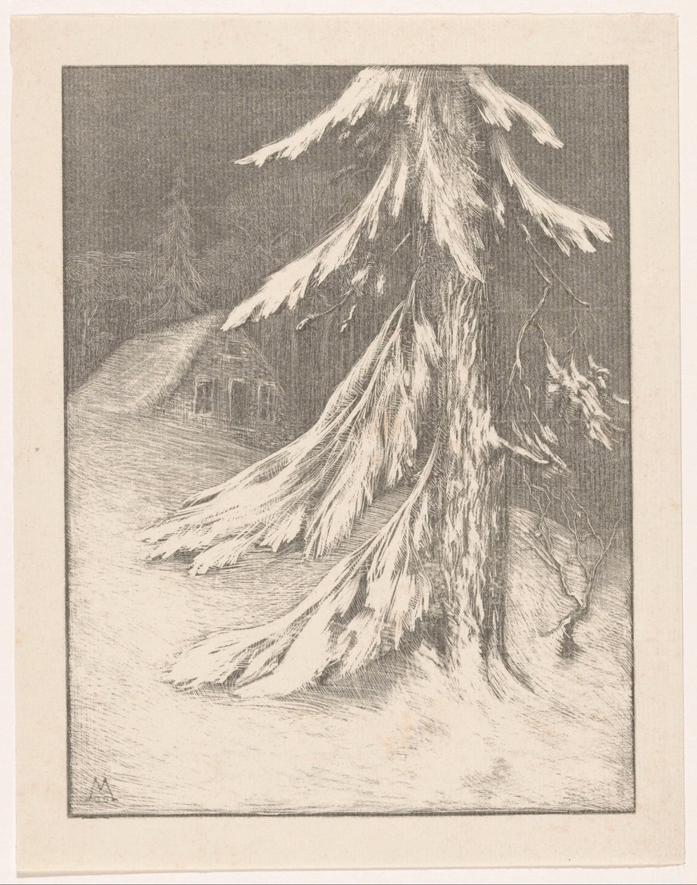 Abeto em paisagem de neve
Inverno (título original) de Simon Moulijn