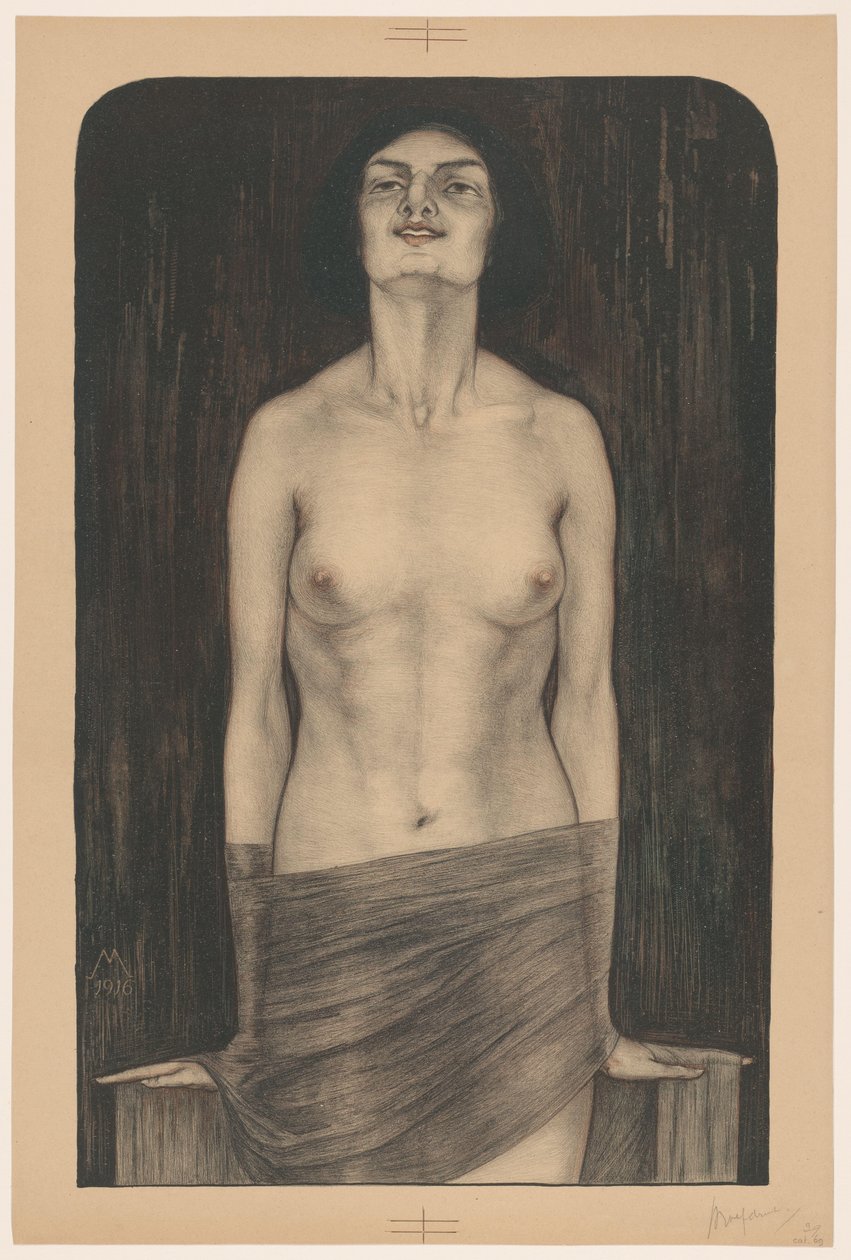 Mulher em pé com o tronco desprotegido
Vampiro (Salomé) (título original) de Simon Moulijn