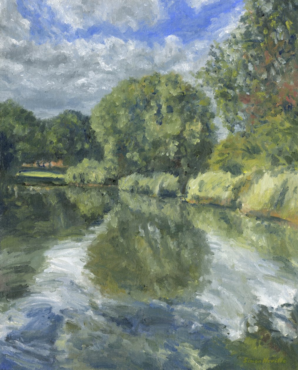 Lagoa n.º 16, 2023 (óleo sobre painel) de Simon Neville
