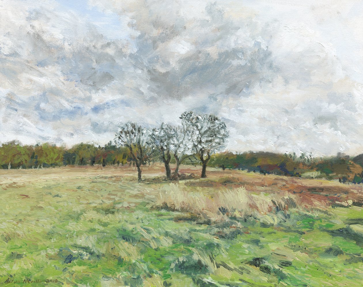 Richmond Park (óleo sobre tela) de Simon Neville