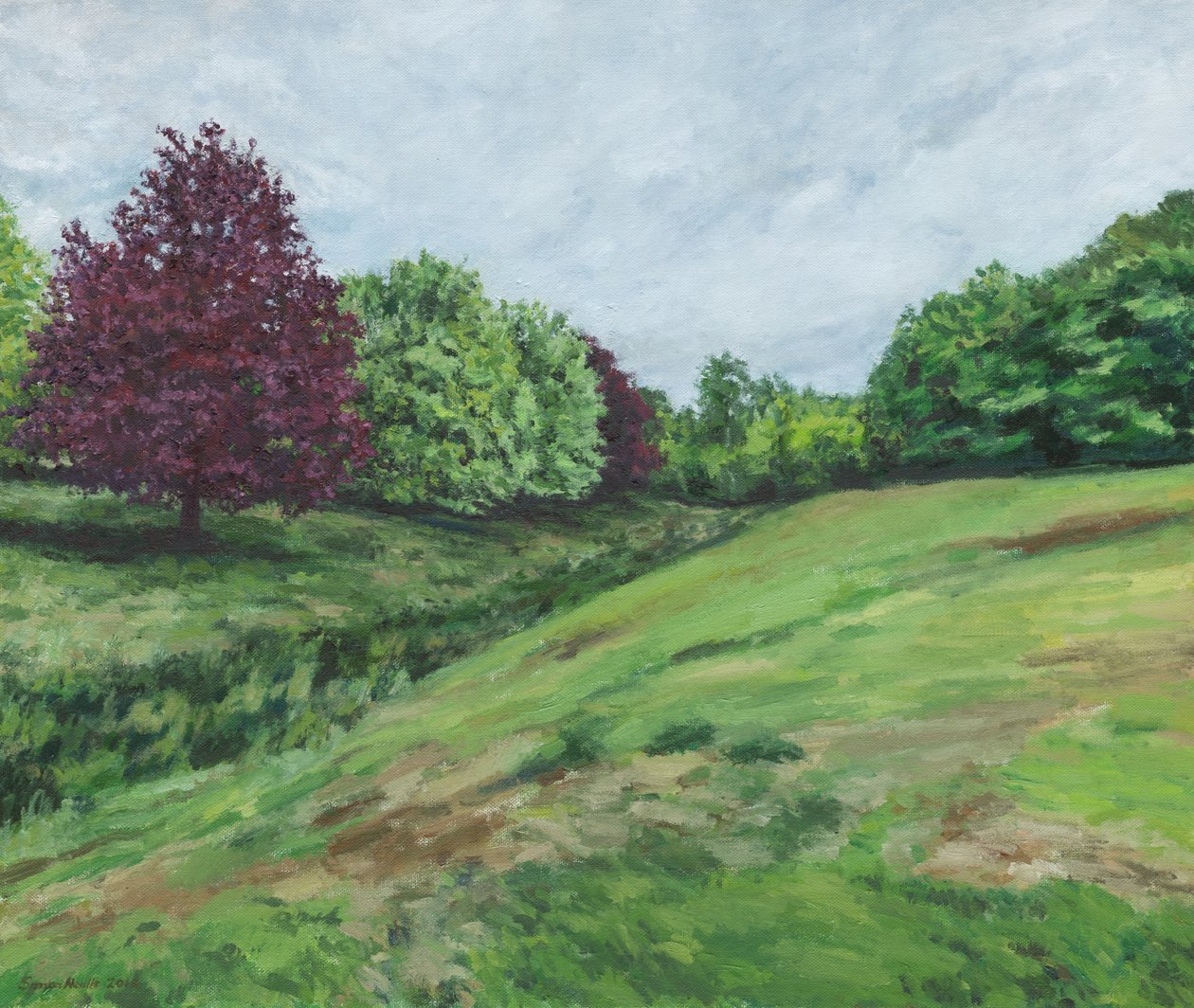 Richmond Park, 2018 (óleo sobre tela) de Simon Neville