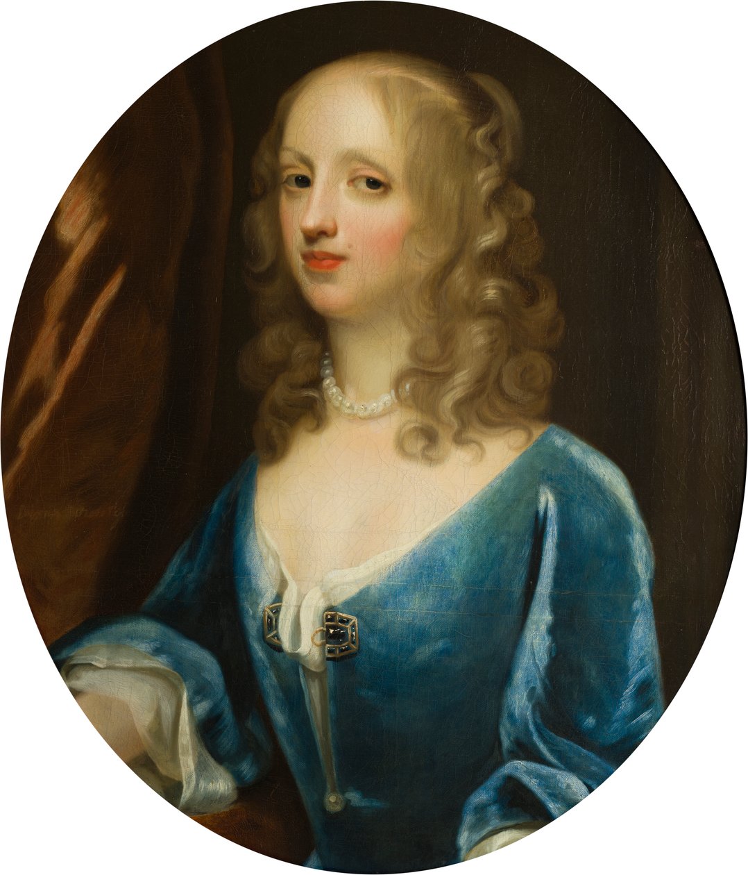Retrato de Lady Diana Russell (1622-1694), Viscountess Newport, c.1660-94 (óleo sobre tela) de Simon Peeterz Verelst