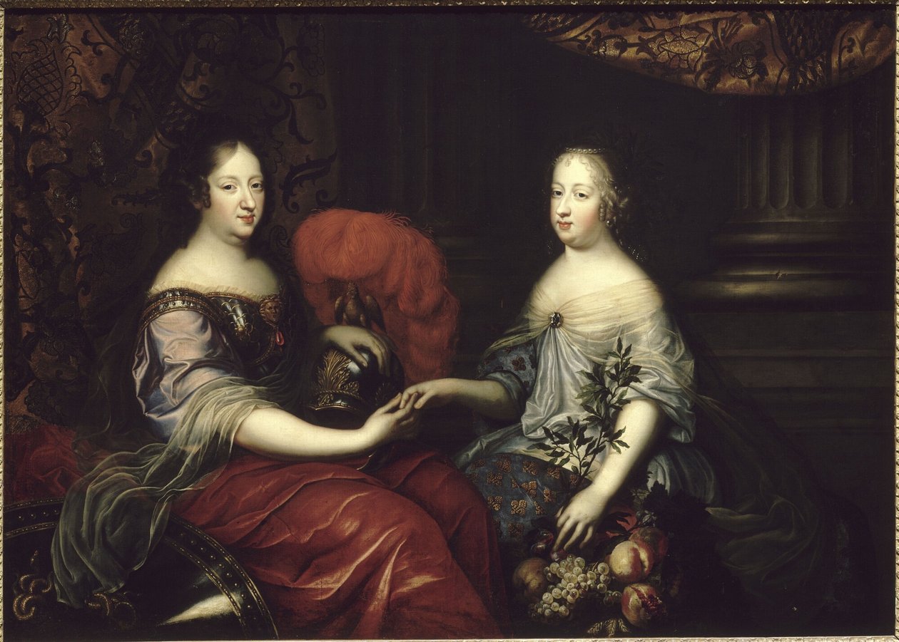 Ana da Áustria e Maria Teresa da Áustria, rainhas de França de Simon Renard de Saint Andre