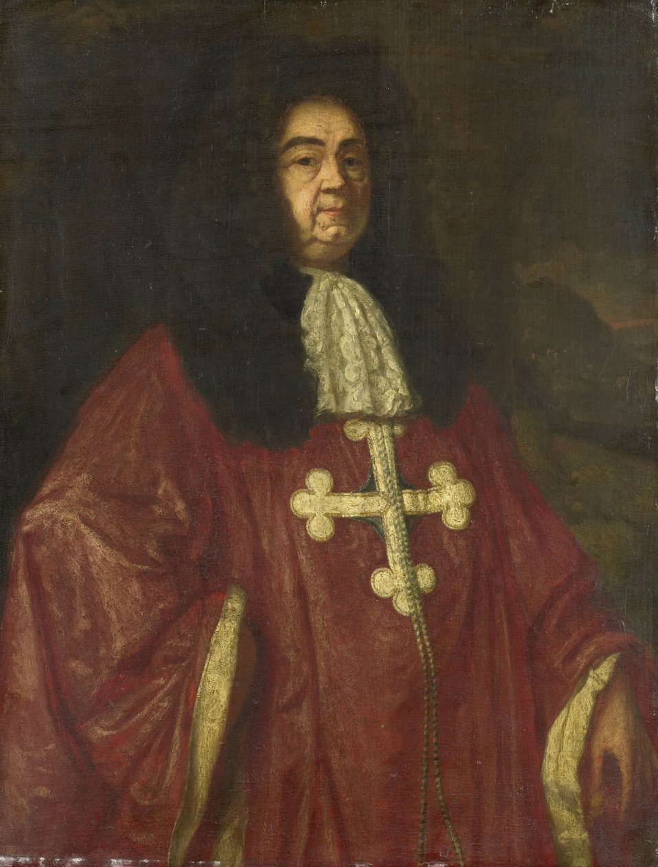 Retrato de Johannes Camprich van Cronefelt, Cavaleiro da Ordem de São Maurício e São Lázaro, Embaixador Imperial Alemão em Haia de Simon Ruys