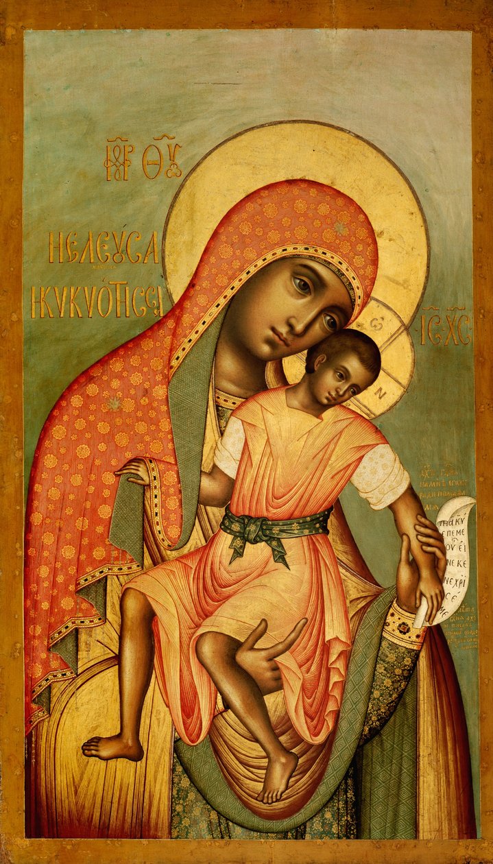 Mãe de Deus Eleusa de Kykkos de Simon Ushakov