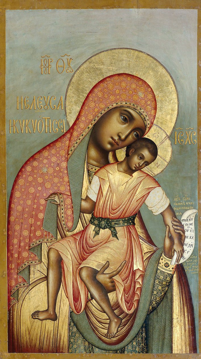 A Virgem Eleousa de Kykkos, 1668. de Simon Ushakov