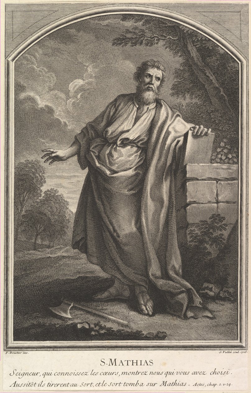 São Matias, 1726. de Simon Vallee