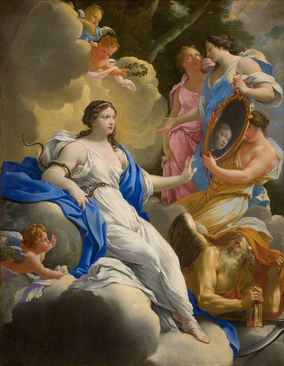 Alegoria da Prudência, 1645. de Simon Vouet