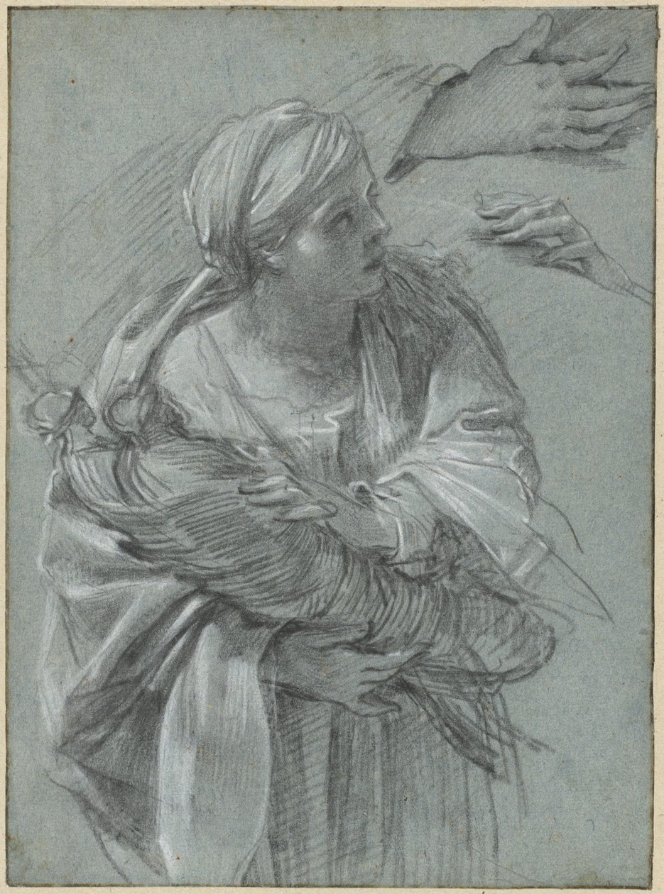 Creusa carregando os deuses de Tróia de Simon Vouet