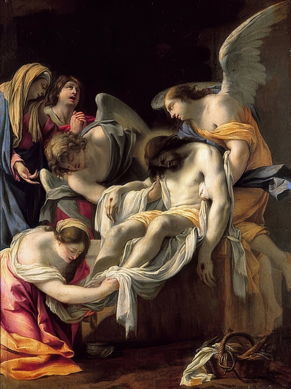 O enterro de Cristo de Simon Vouet