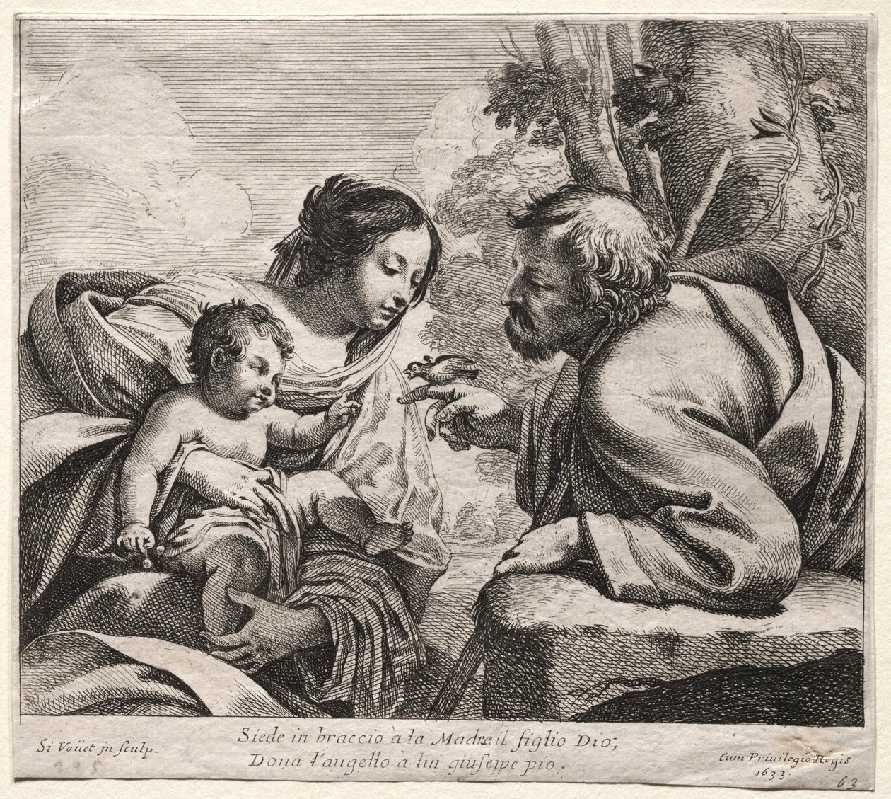 familia sagrada de Simon Vouet