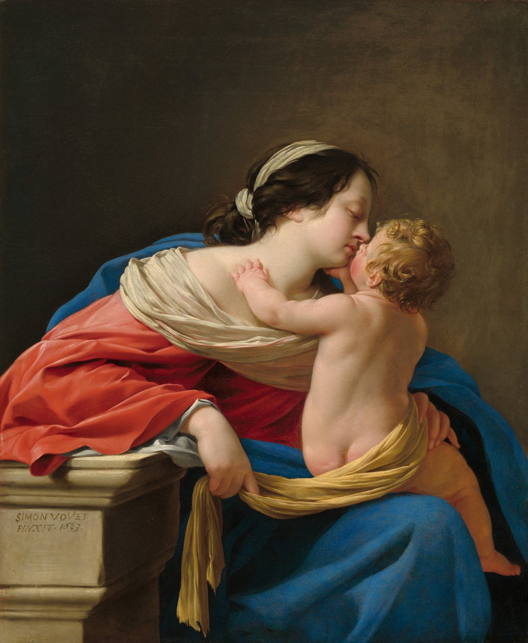 Madonna e criança de Simon Vouet